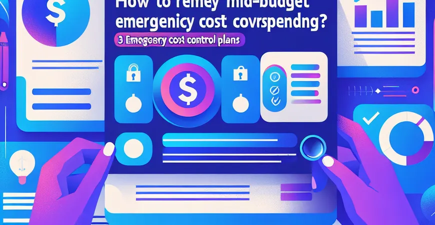 预算中途超支如何补救？3 个紧急成本控制方案